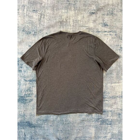 Under Armour Heathered Gray Short Sleeve Tee Men's Large - Picture 2 of 4